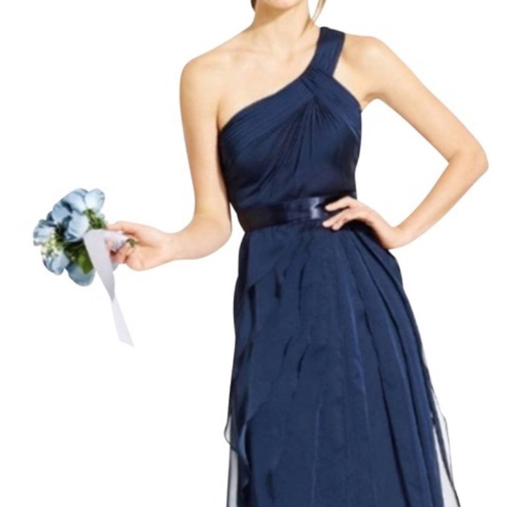 Adrianna Papell Navy blue Long Bridesmaids dress Size L